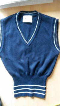 Veste ar skolas logo