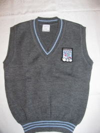 Veste ar skolas logo